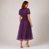 Felicity | Chiffon Maxi Dress Lace Trim