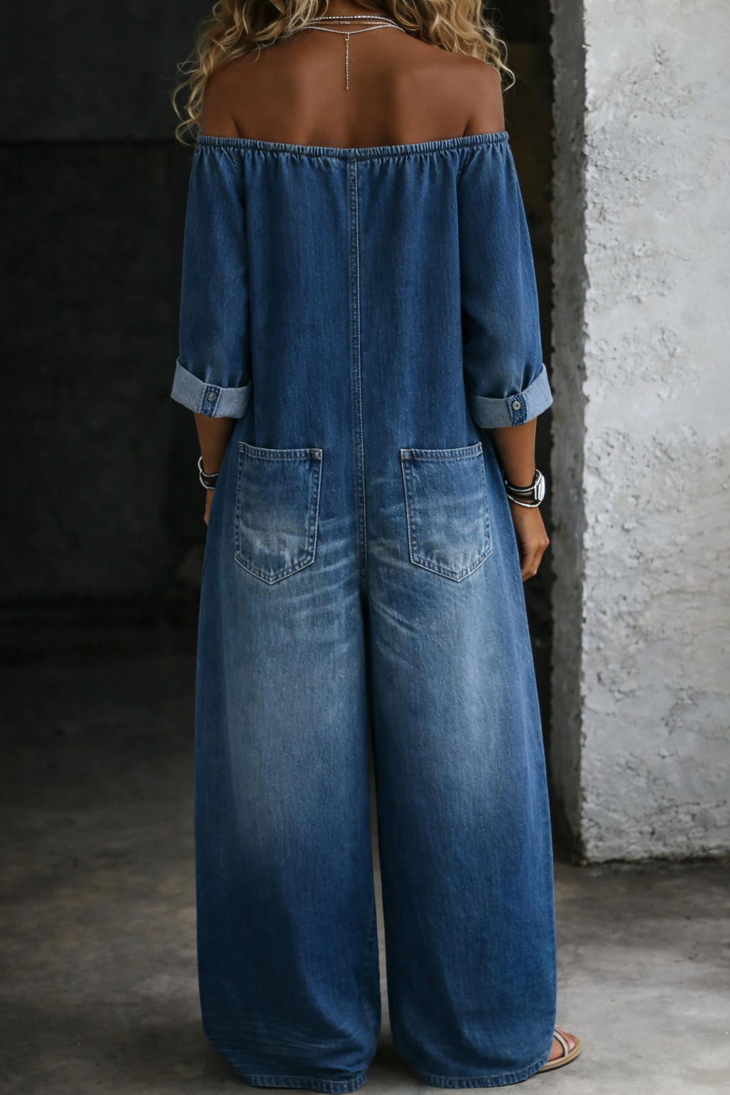 Seren | Off-Shoulder Long Sleeve Jumpsuit