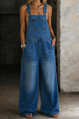 Aurora | Elastic Waist Denim Jumpsuit