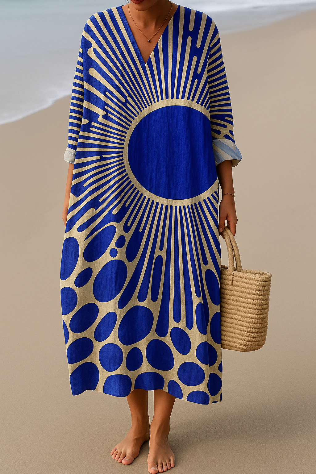 Carolyn | Horizon Graphic Maxi Dress