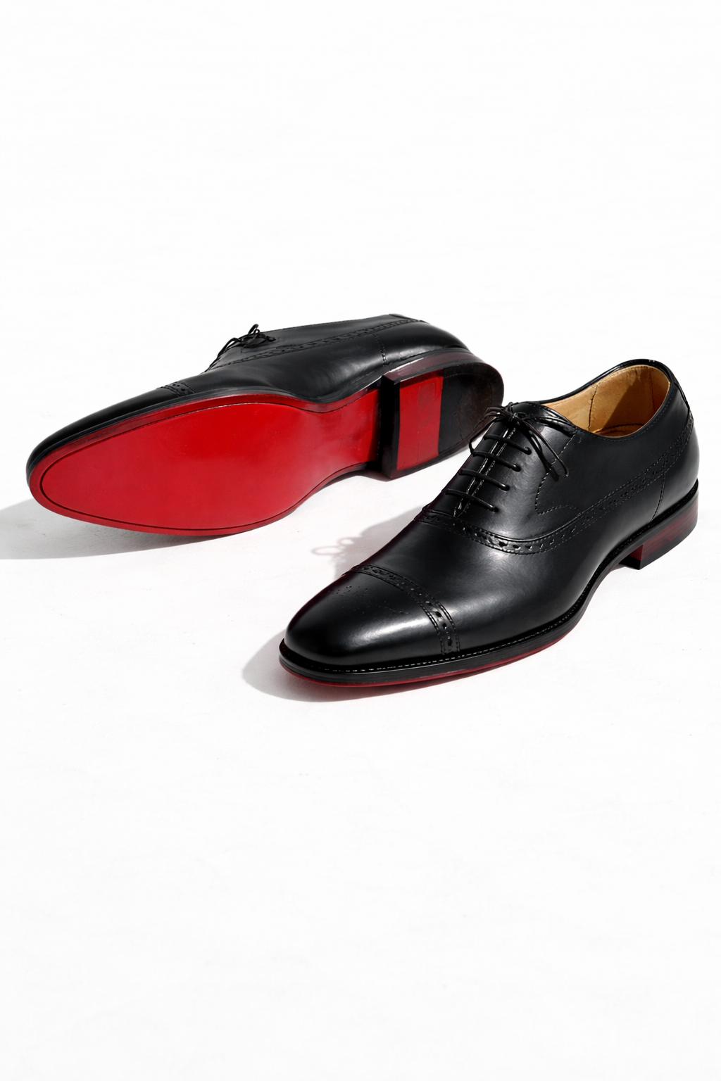 Junius | Classic Black Oxford Brogues