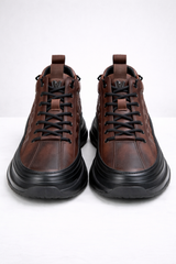 Steven | Textured Leather Sneaker