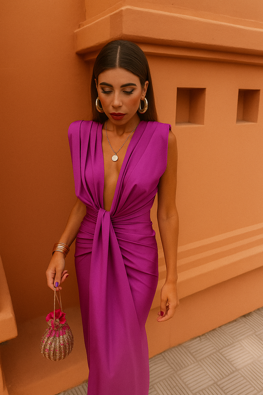 Rowan | Pleated Midi Dress