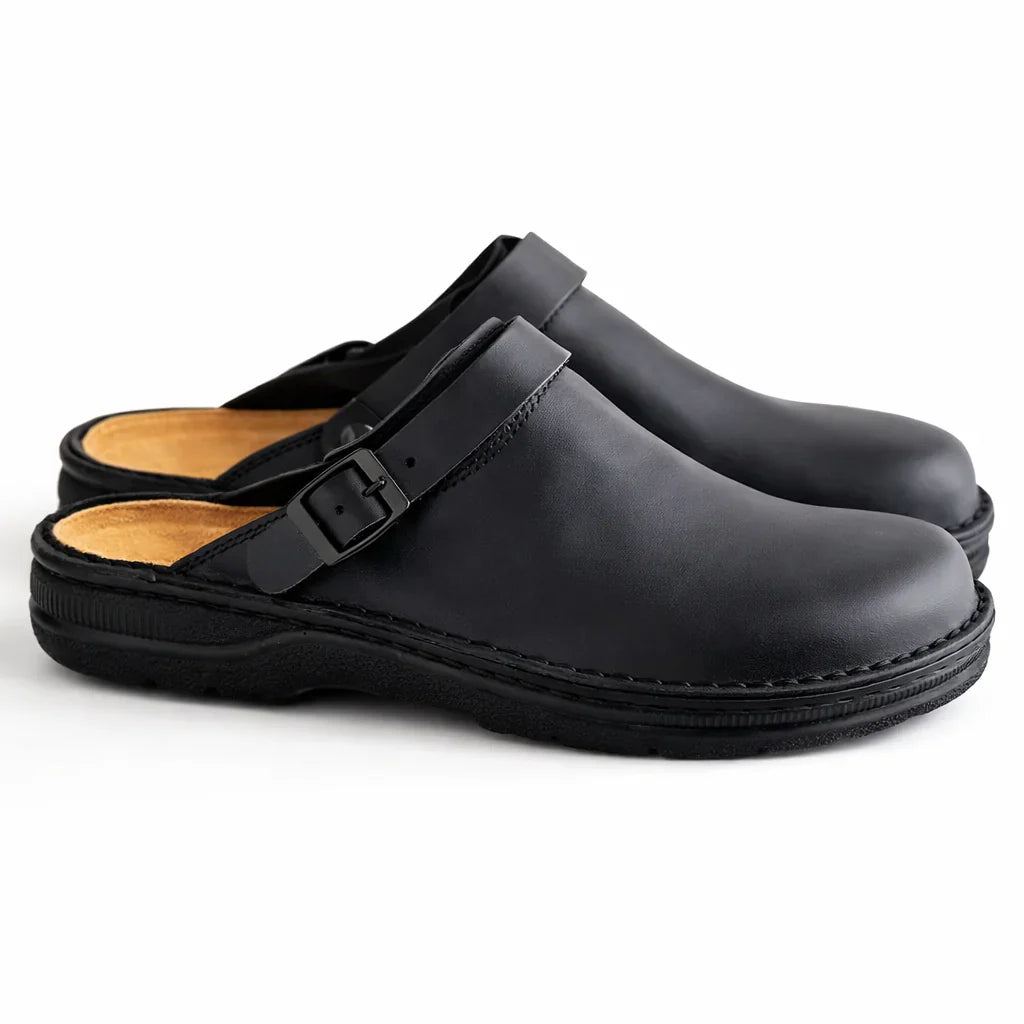 Fernando | Classic Leather Comfort Clogs