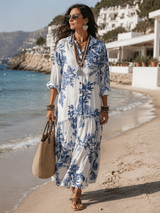 Jasmin | Bohemian Floral Maxi Dress
