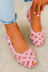 Daniela | Woven Strap Summer Sandals