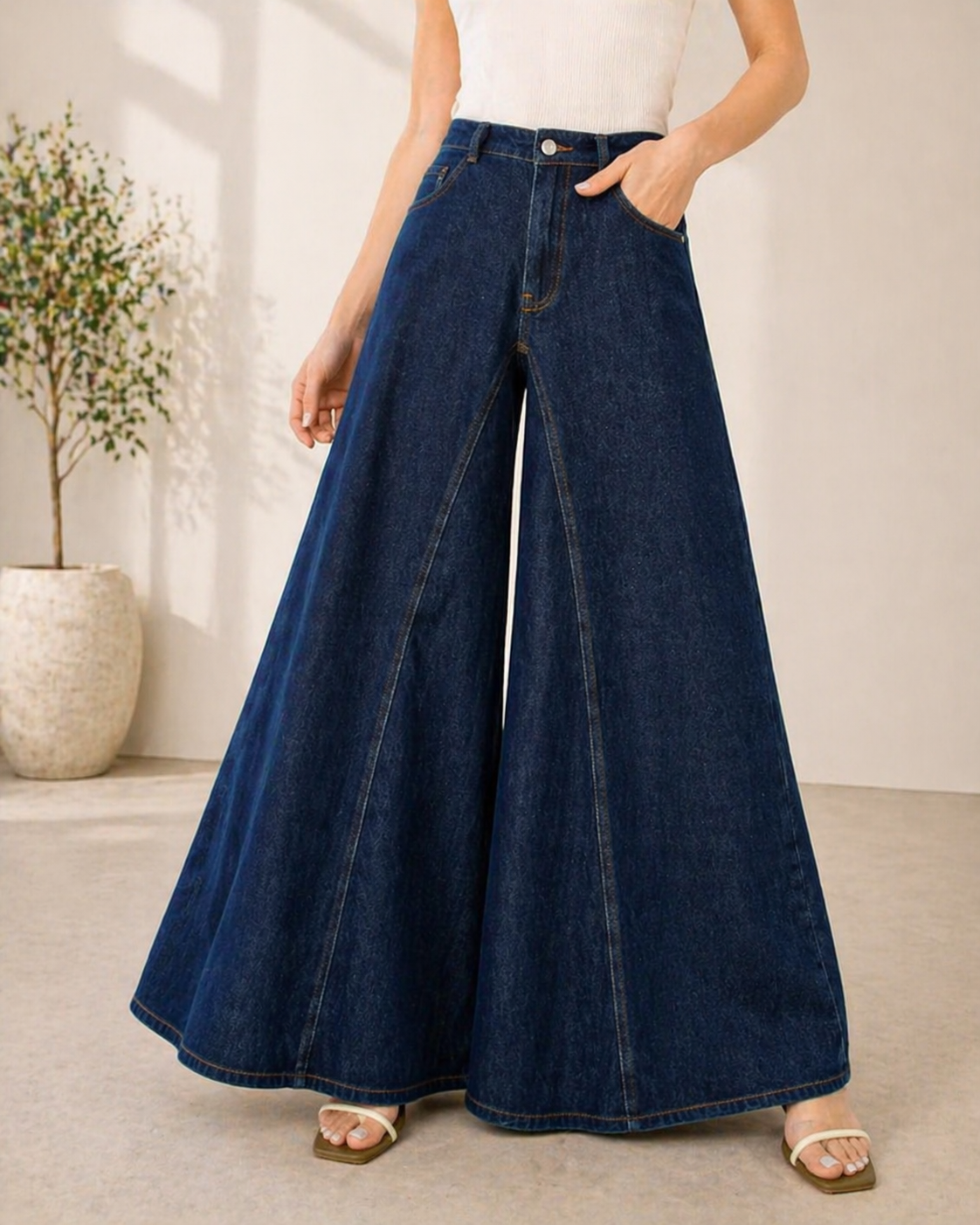Elena | High Waist Relaxed Jeans