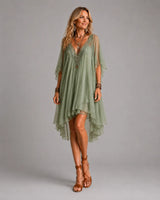 Sheree | Tiered Boho Mini Dress