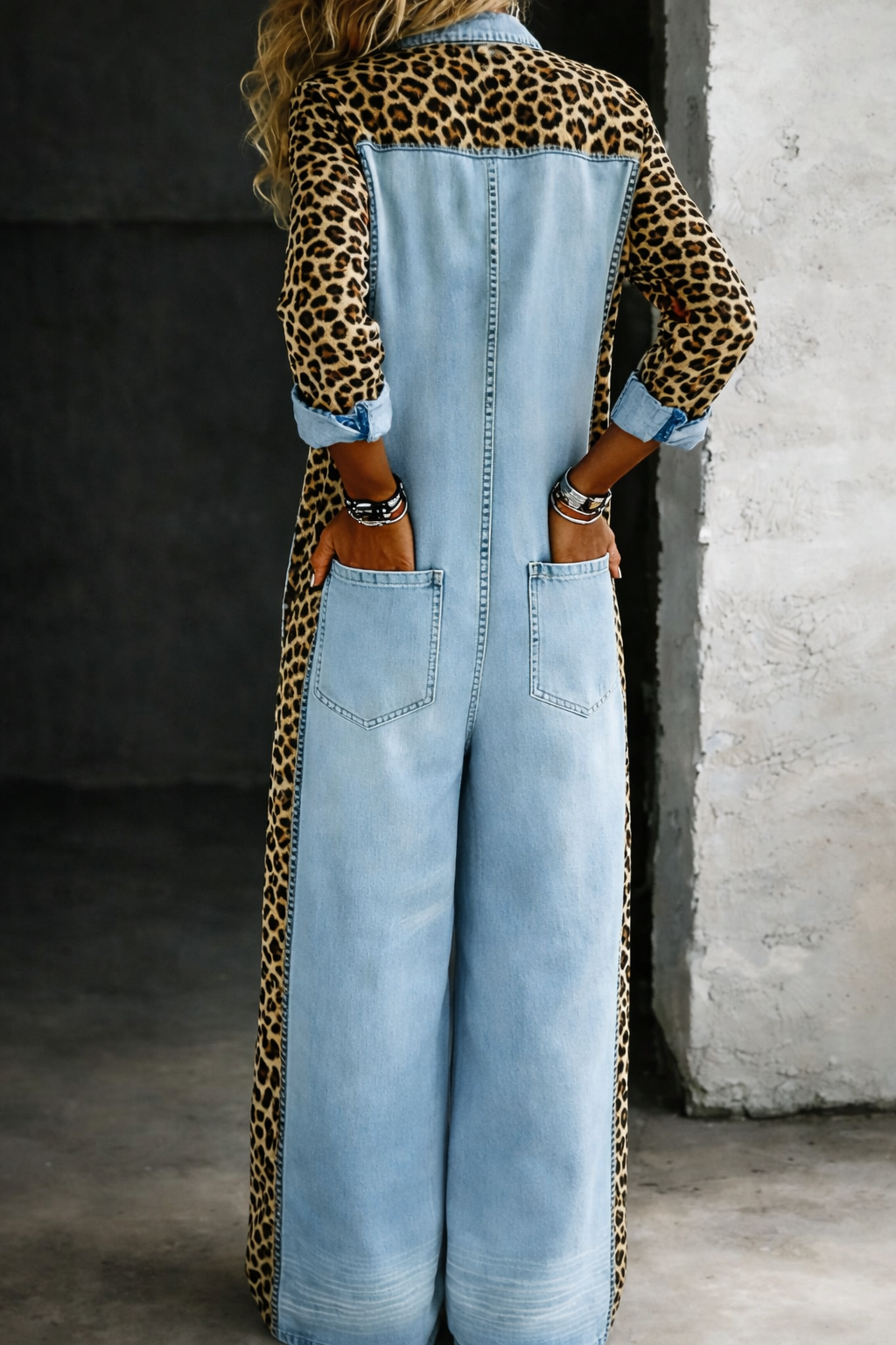 Ora | One-Piece Denim-Look Jumpsuit