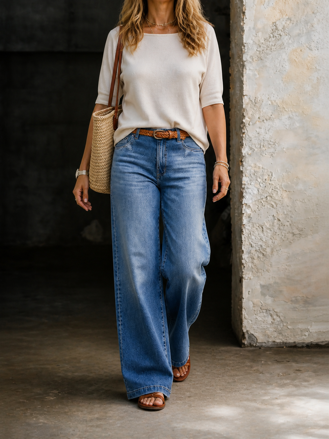 Wallis | Vintage High-Waisted Wide-Leg Jeans