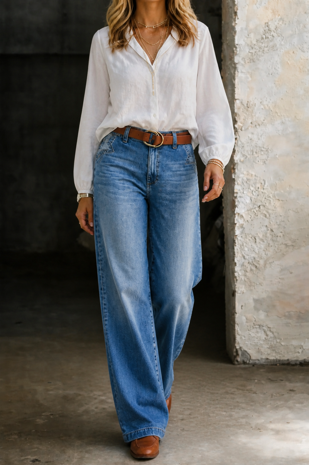 Wallis | Vintage High-Waisted Wide-Leg Jeans