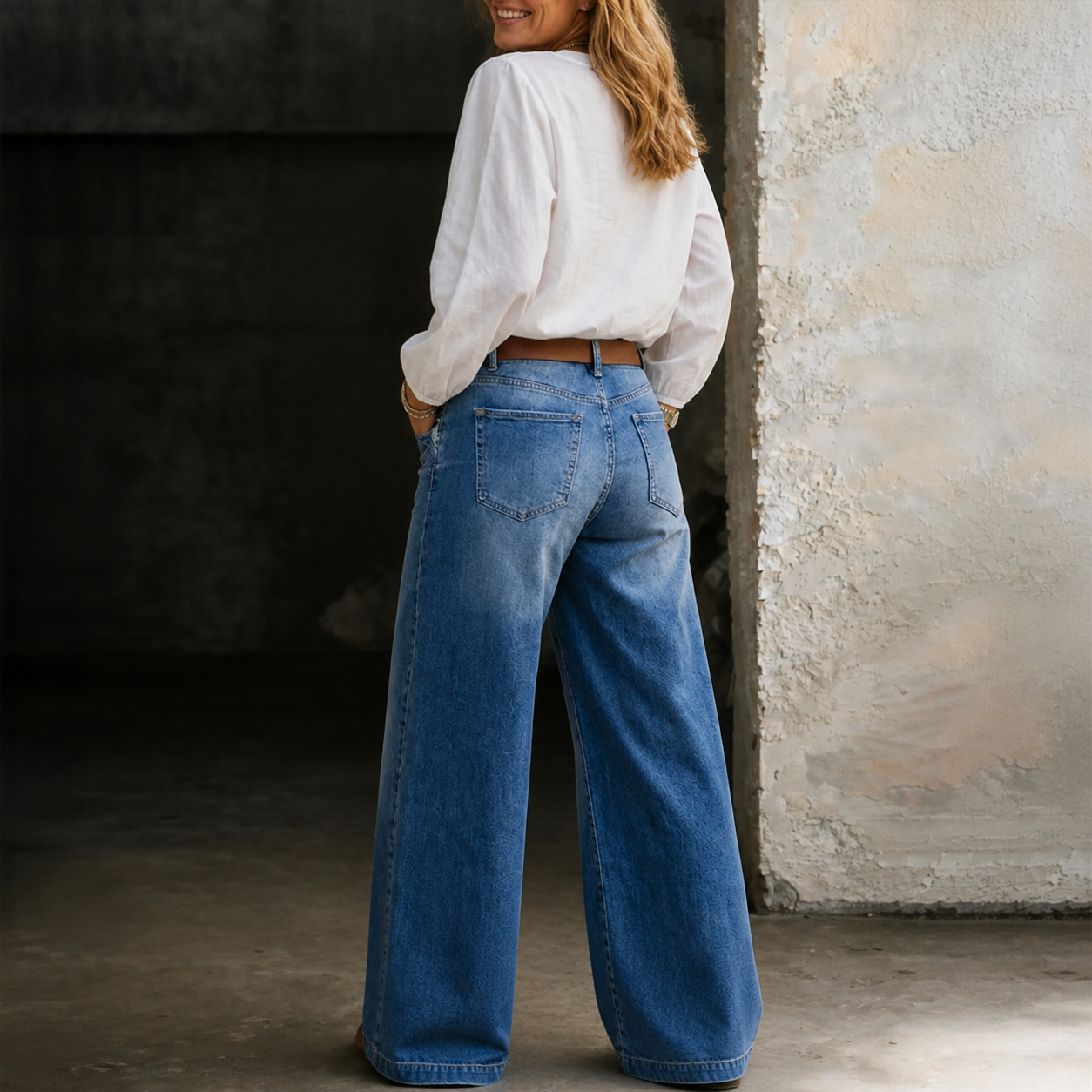 Wallis | Vintage High-Waisted Wide-Leg Jeans