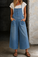Rita | Wide-Leg Suspender Jumpsuit