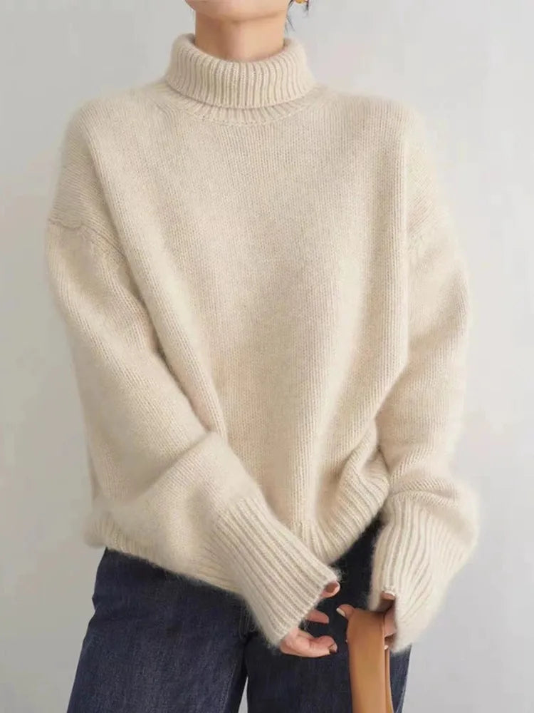 Vivienne | Luxe Cashmere Turtleneck Sweater