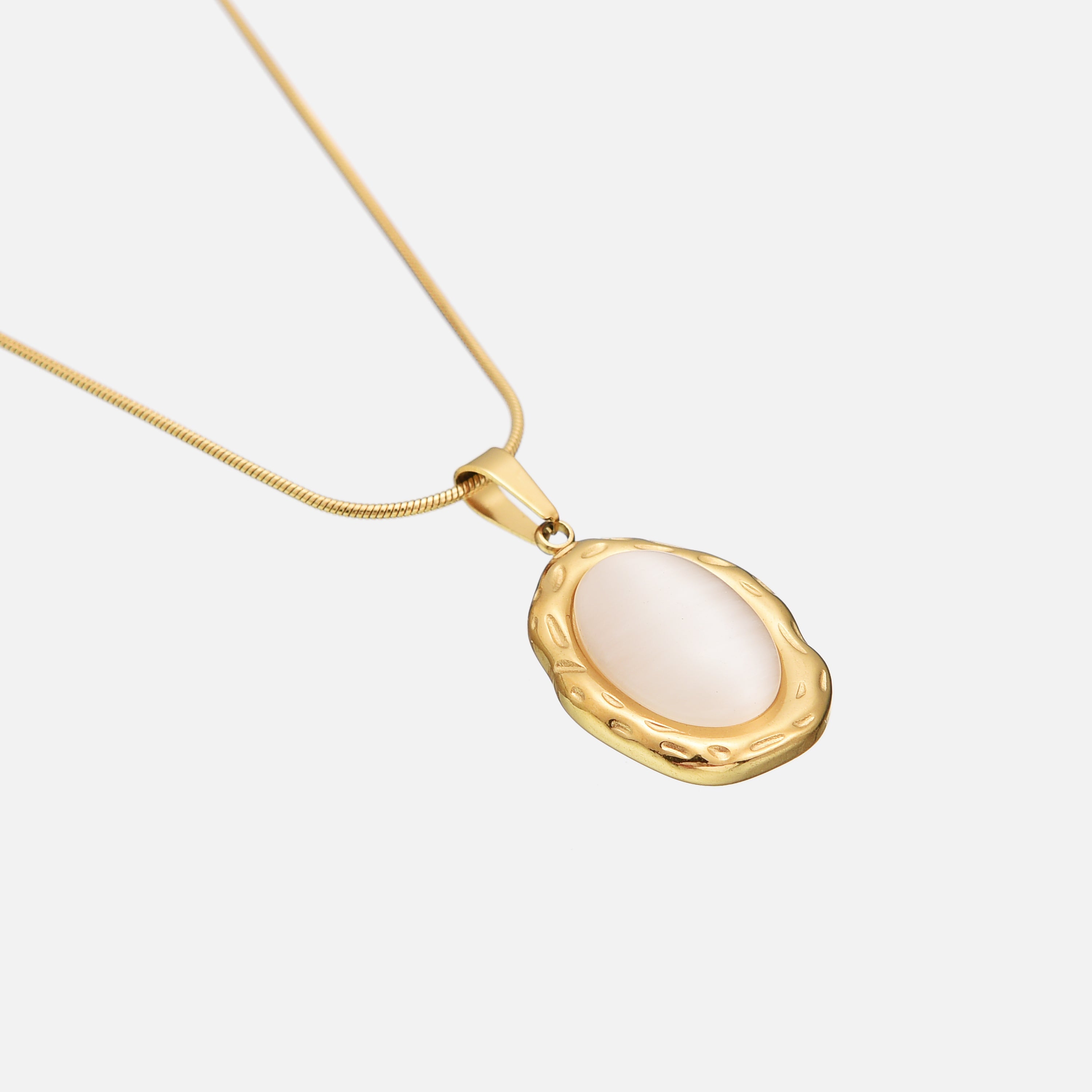 Ines | Delicate Gold Pendant Necklace