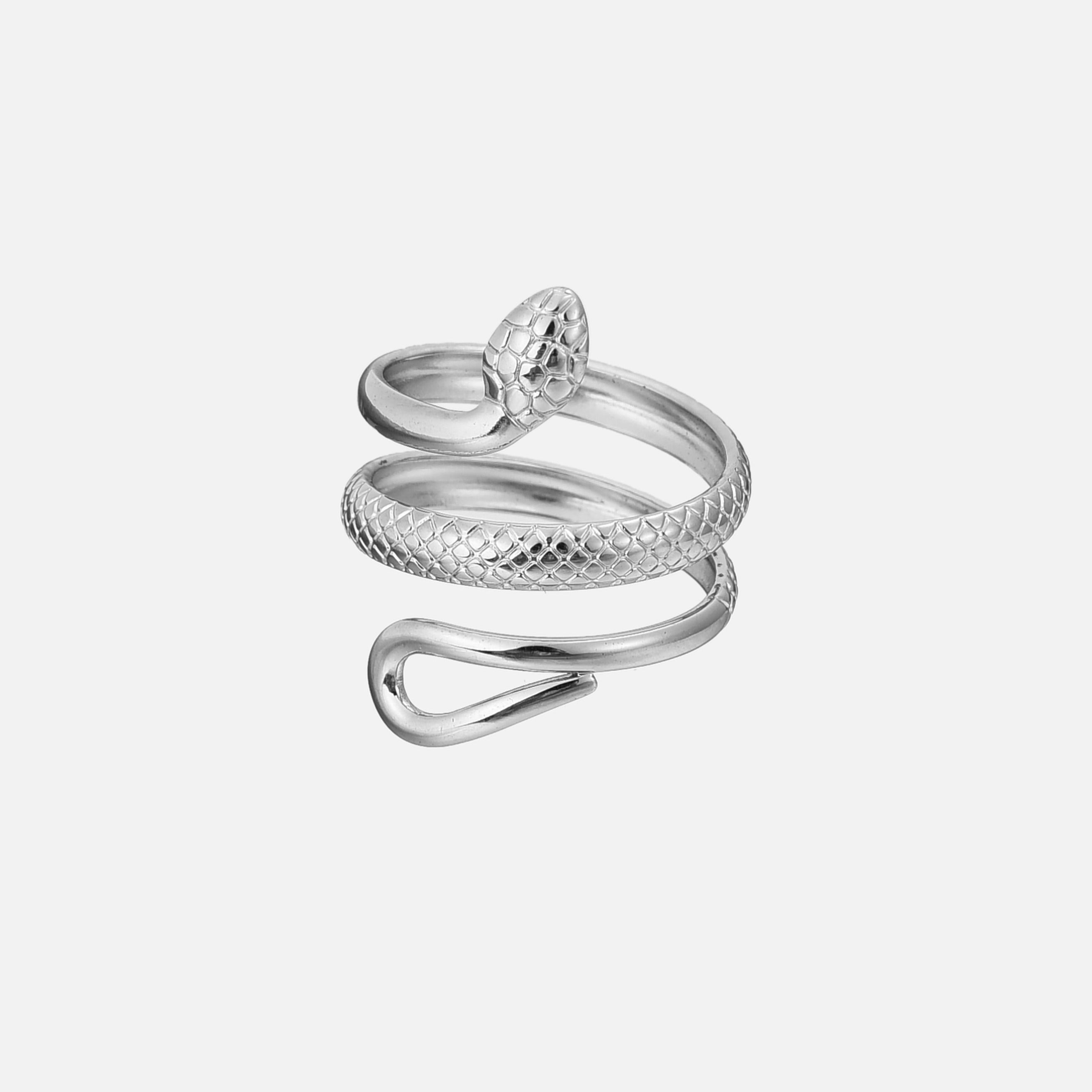 Ulyssa | Adjustable Snake Statement Ring