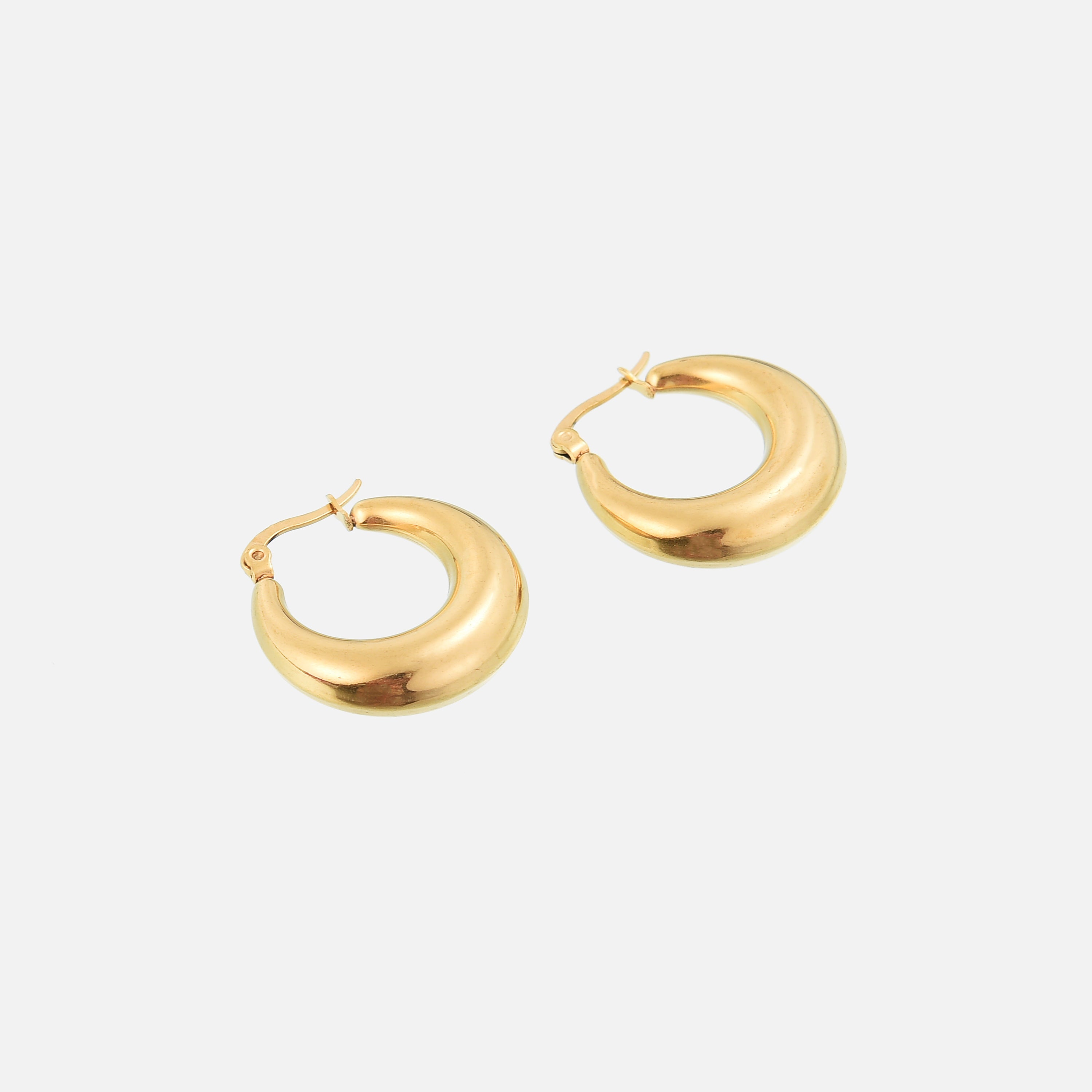Roxanna | Gold Chunky Hoop Earrings