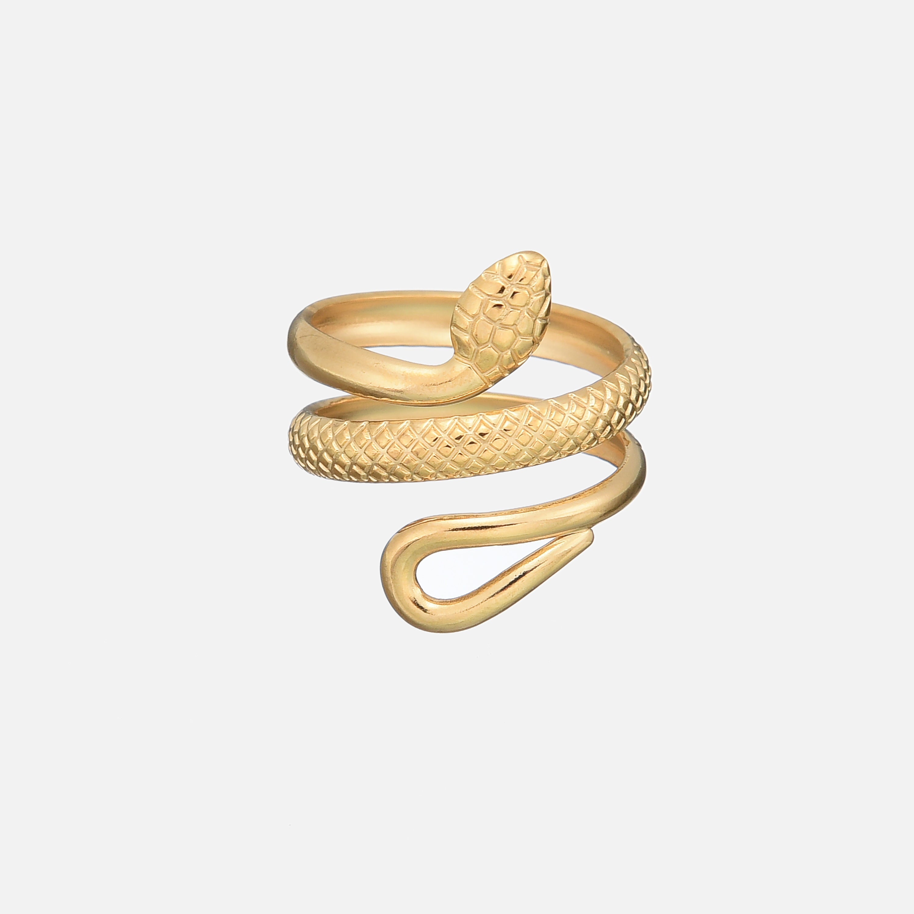 Ulyssa | Adjustable Snake Statement Ring