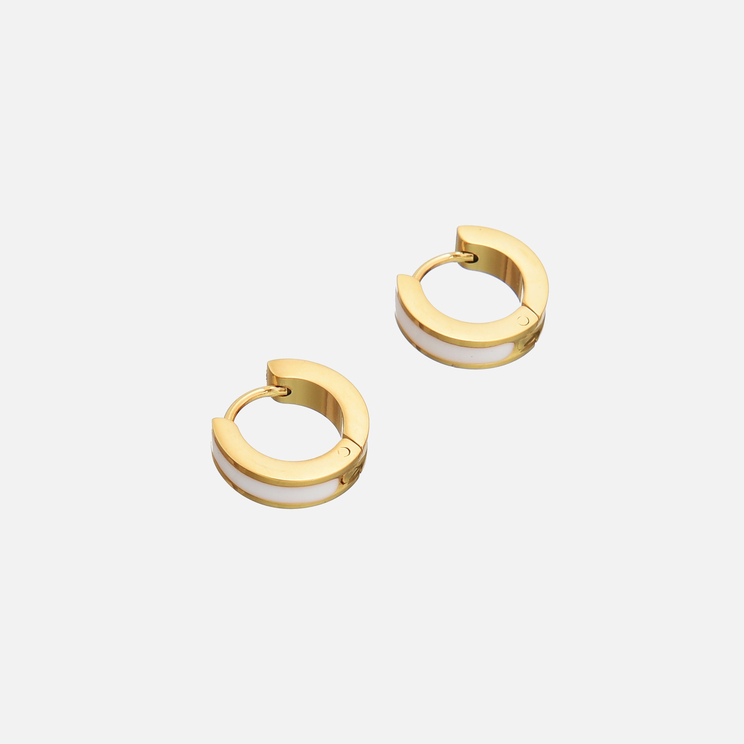Fira | White Gold-Plated Drop Earrings