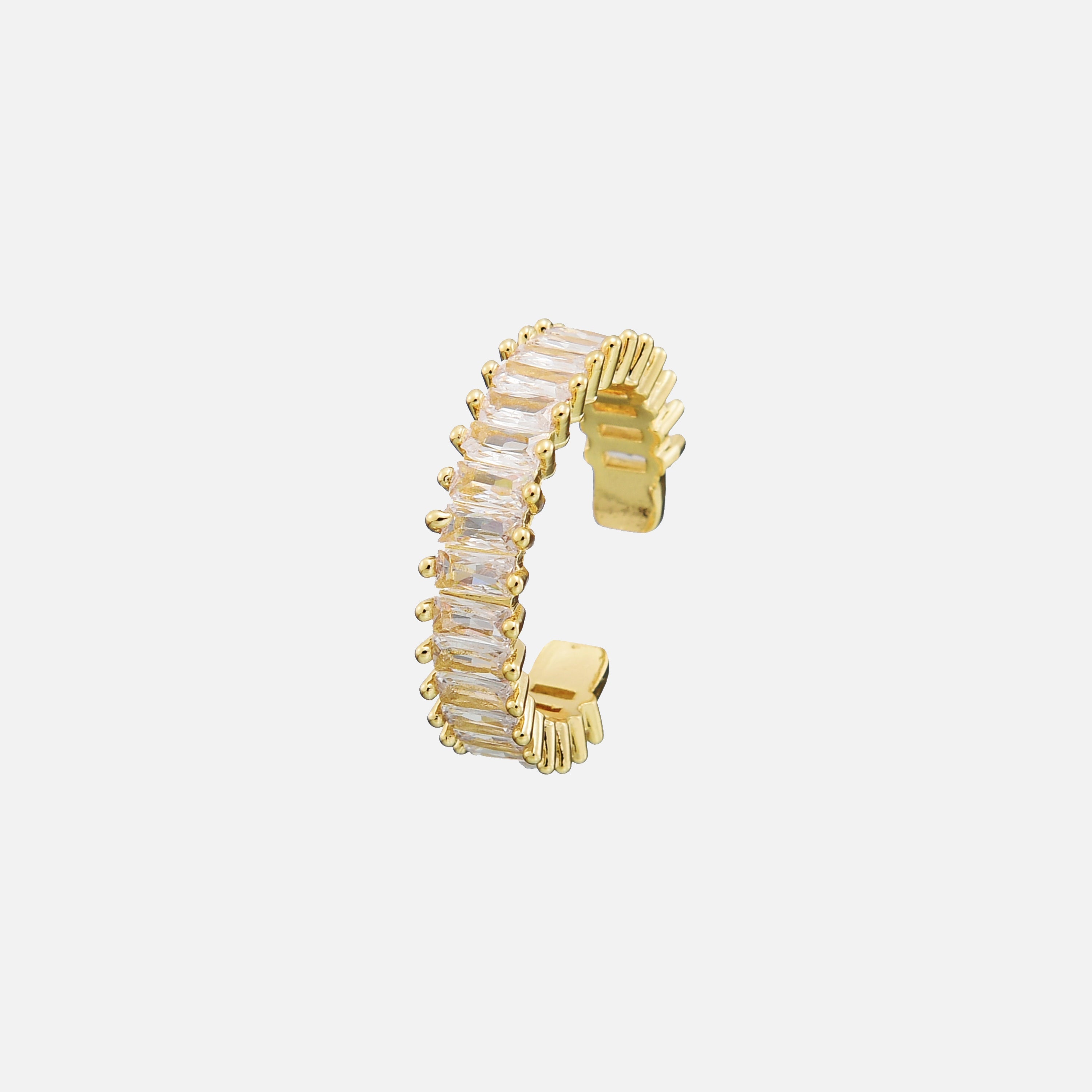Olga | Adjustable Diamond-Cut Ring