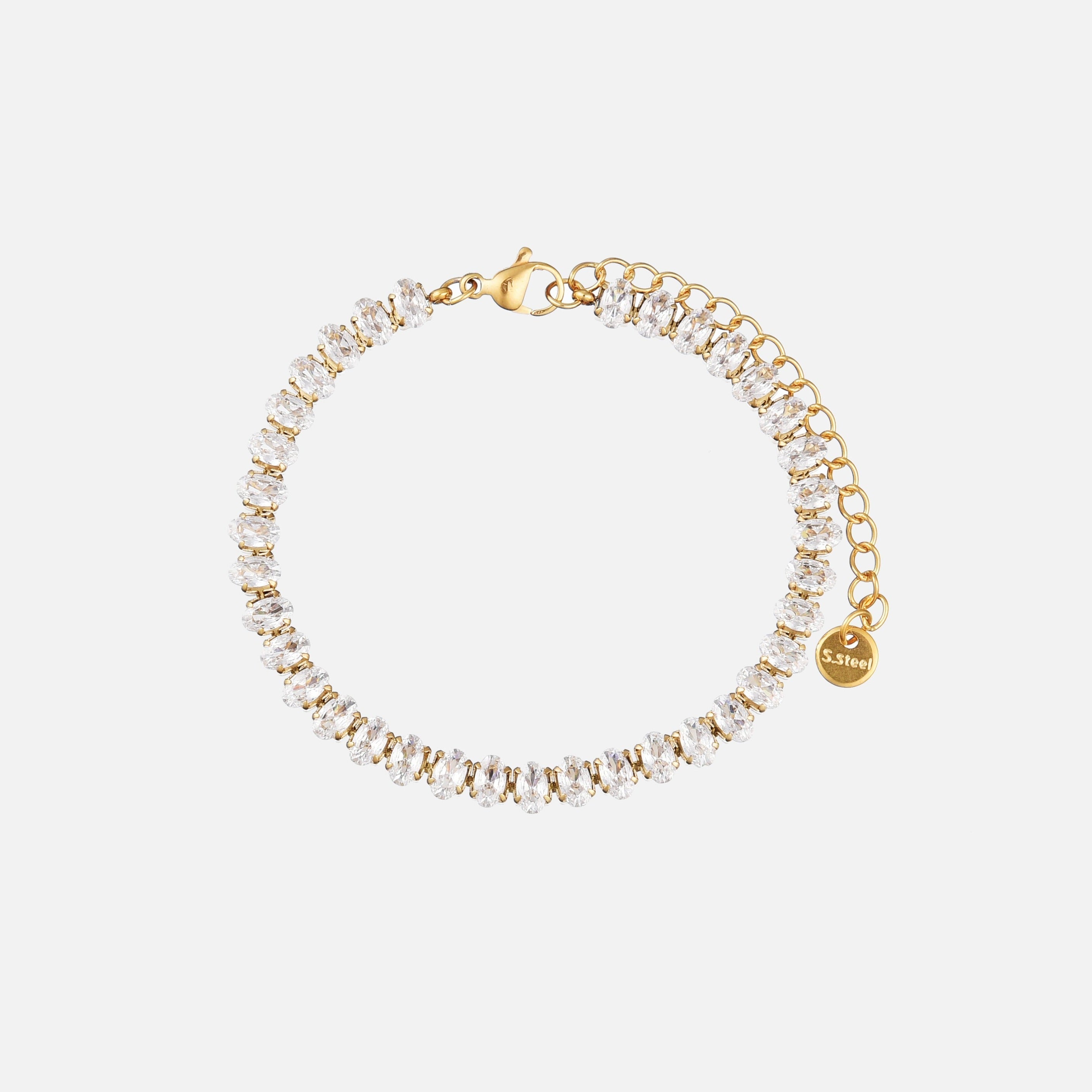 Tinsley | 18K Gold CZ Bracelet