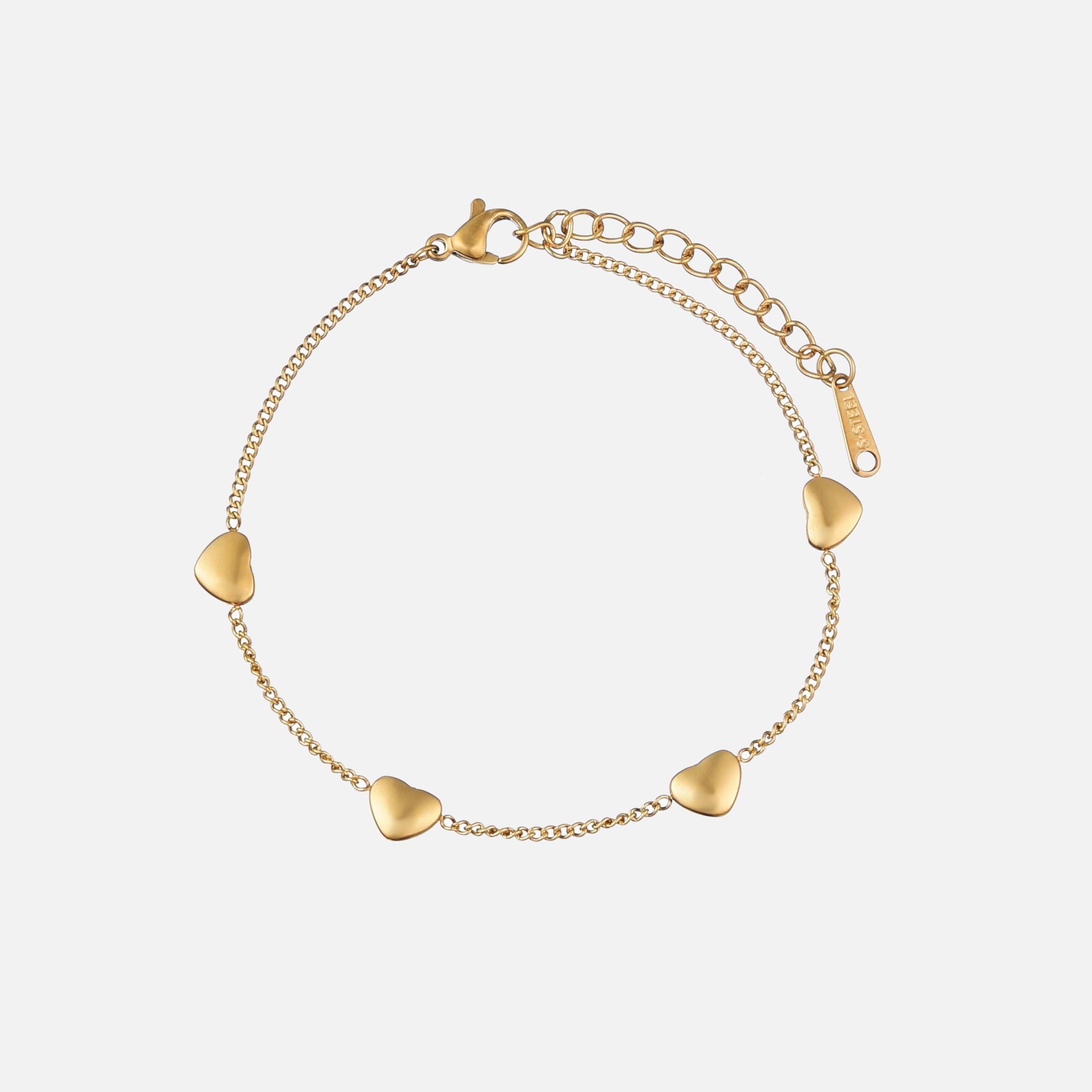 Pearly | Heart Charm Bracelet