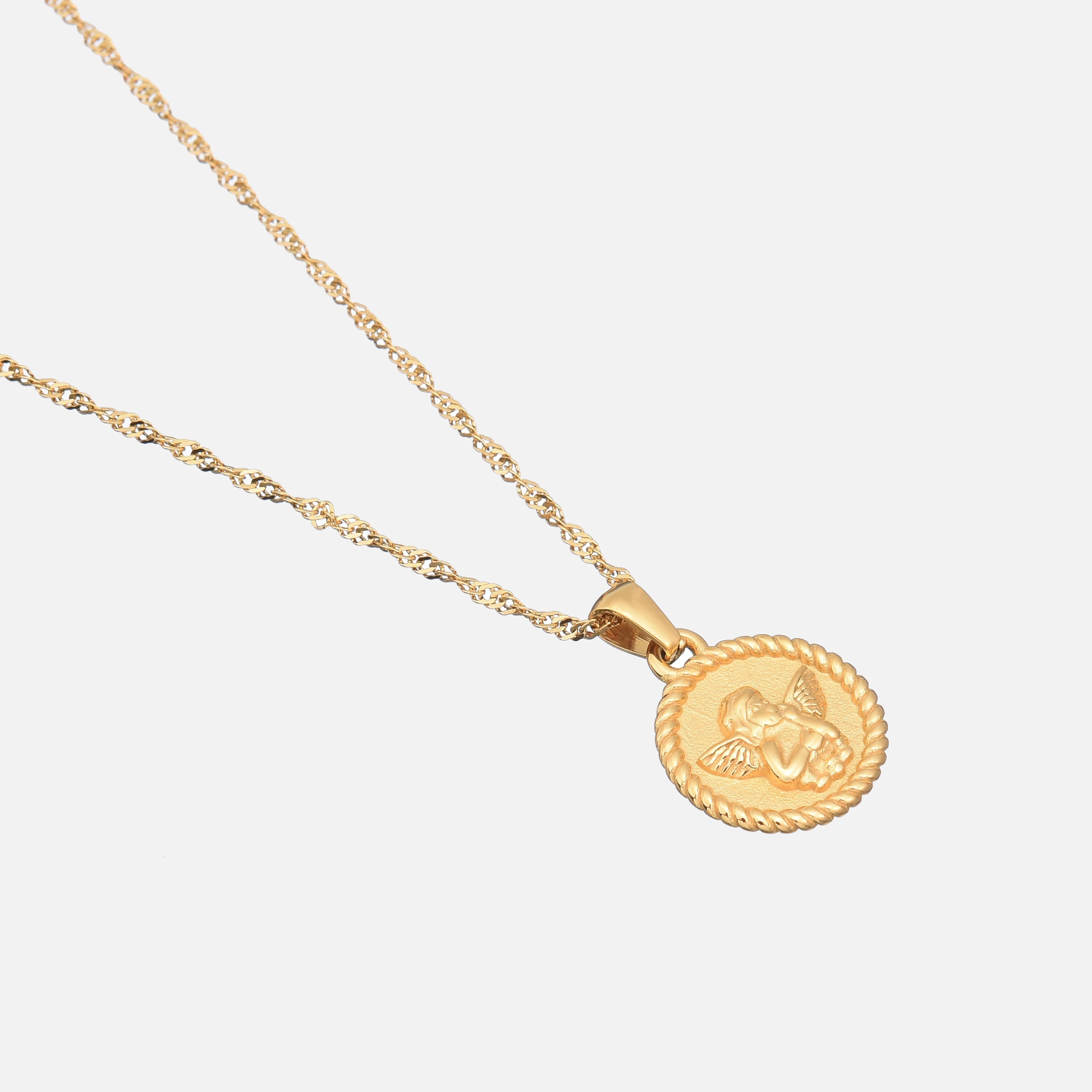 Buelah | Gold Angel Pendant Necklace