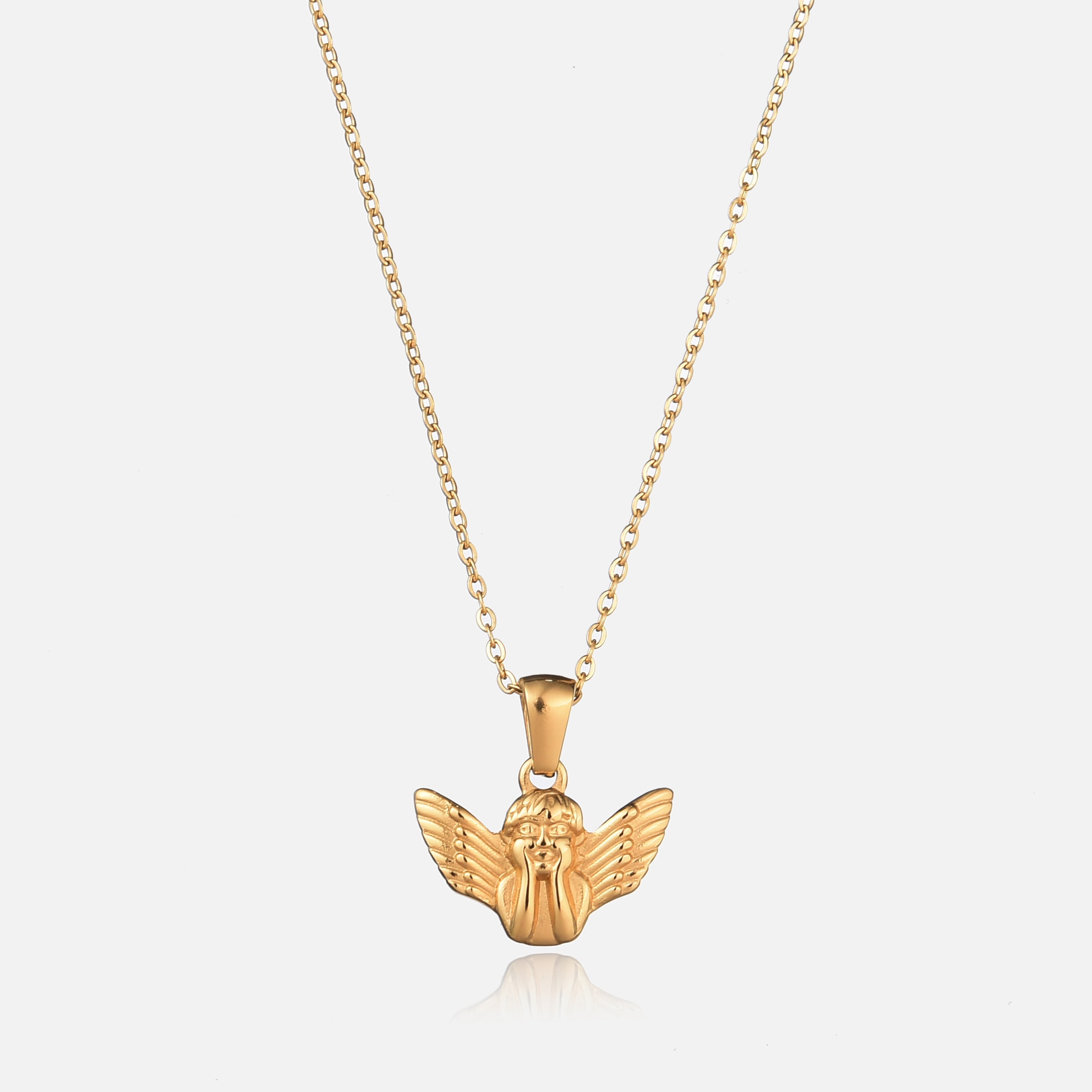 Ursa | Gold Angel Pendant Necklace