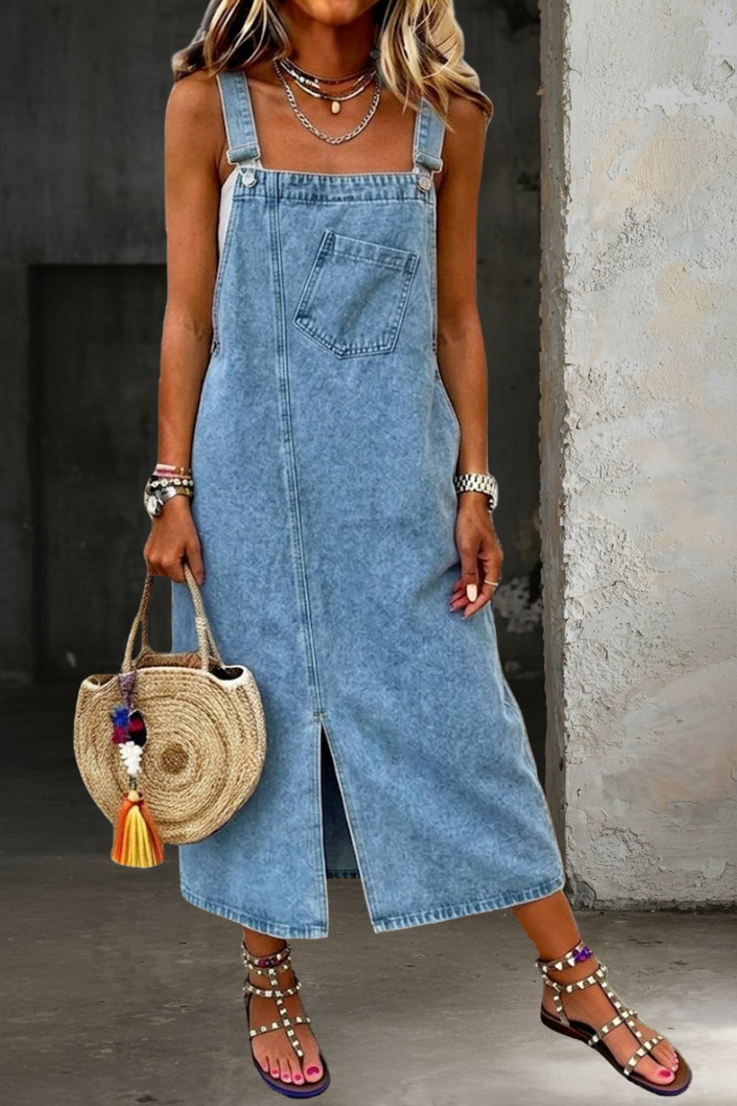 Harper | Relaxed Denim Jumper Dress