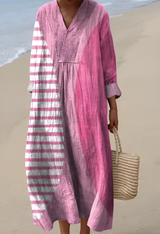 Veronica | Abstract Art-Print Dress