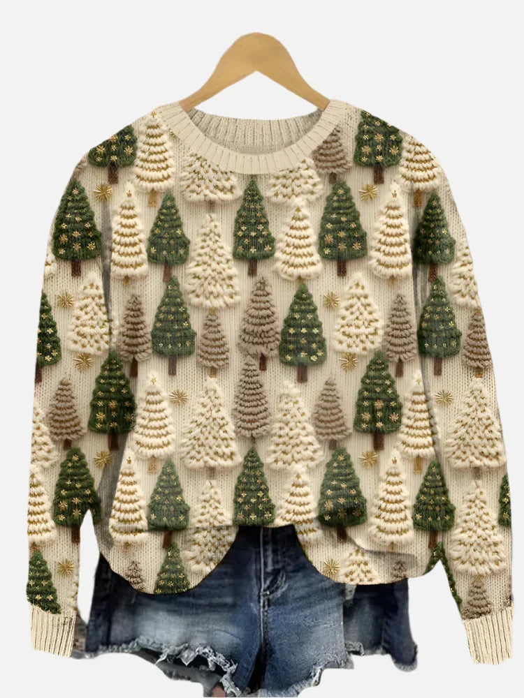 Noelle | Festive Christmas Tree Knit Jumper