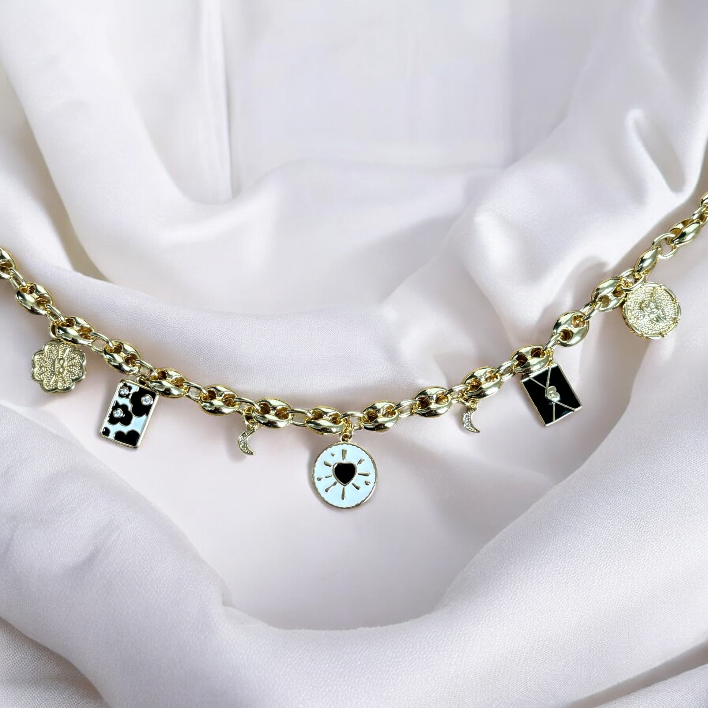 Madelyn | Mystique Gold Charm Necklace