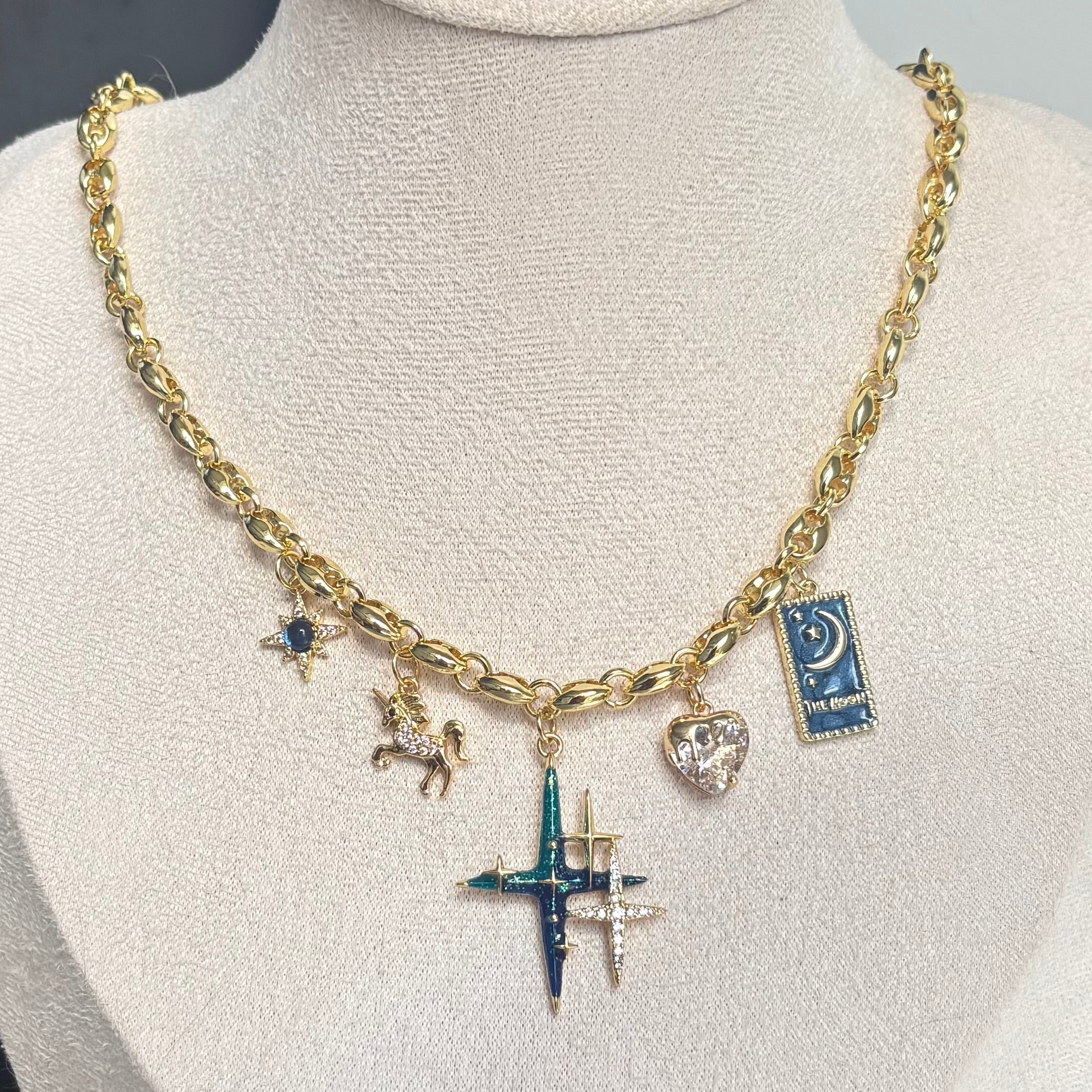 Zamyra | Handmade Celestial Statement Necklace