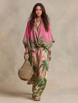 Nita | Silk-Cotton Kimono Two-Piece Set
