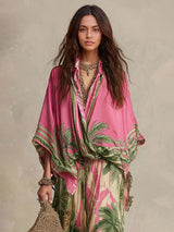 Nita | Silk-Cotton Kimono Two-Piece Set
