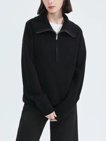 Céleste | Cozy Half-Zip Knit Sweater