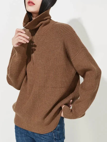 Céleste | Cozy Half-Zip Knit Sweater