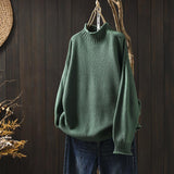 Élise | Relaxed Waffle-Knit Crew Sweater