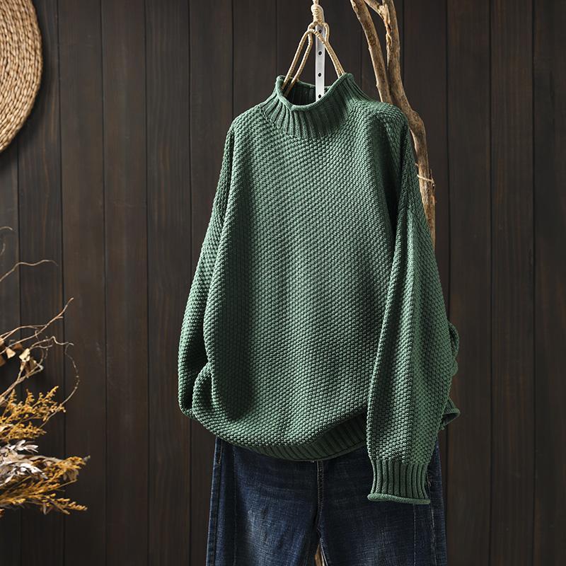 Élise | Relaxed Waffle-Knit Crew Sweater