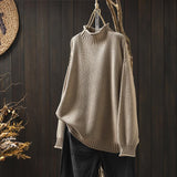 Élise | Relaxed Waffle-Knit Crew Sweater