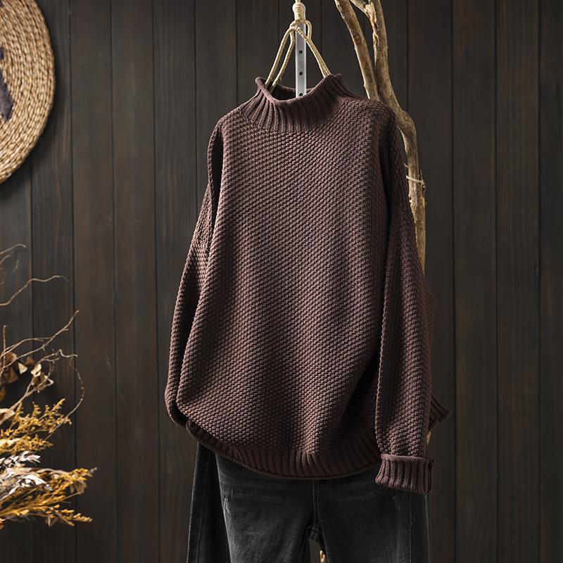 Élise | Relaxed Waffle-Knit Crew Sweater