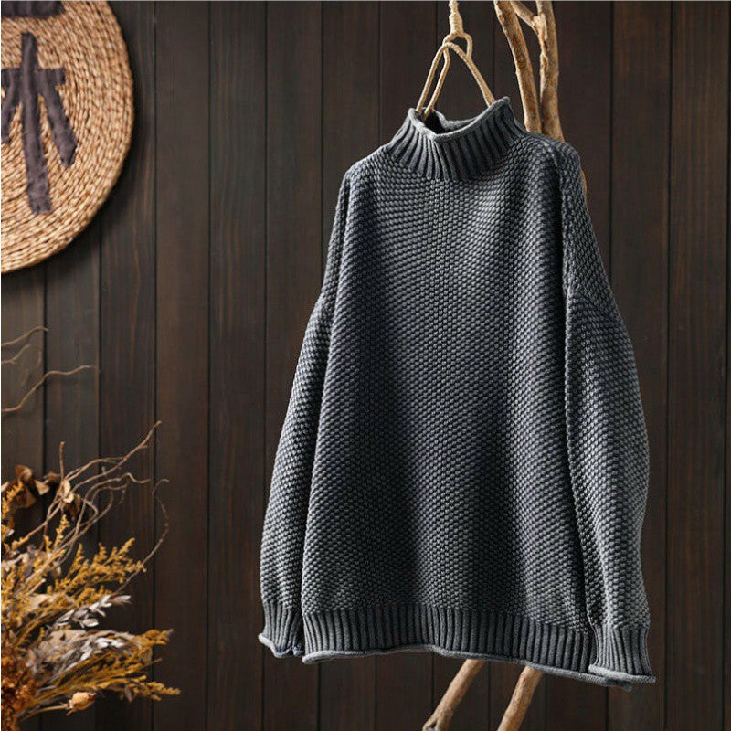 Élise | Relaxed Waffle-Knit Crew Sweater