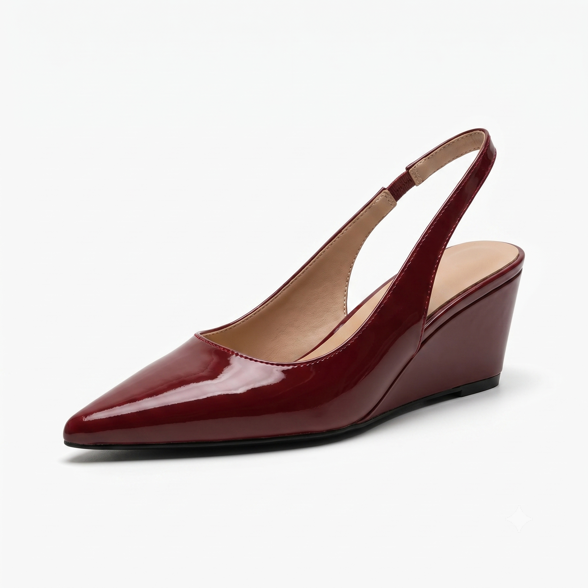 Sibyl | Pointed-Toe Slingback Wedges