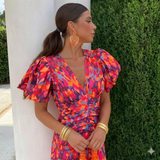 Nellie | Elegant Floral Wrap Dress