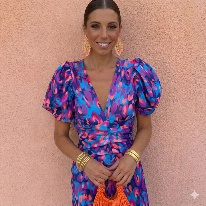 Nellie | Elegant Floral Wrap Dress