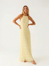 Madeline | Tiered Halter Maxi Dress