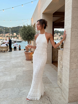 Madeline | Tiered Halter Maxi Dress