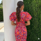 Nellie | Elegant Floral Wrap Dress