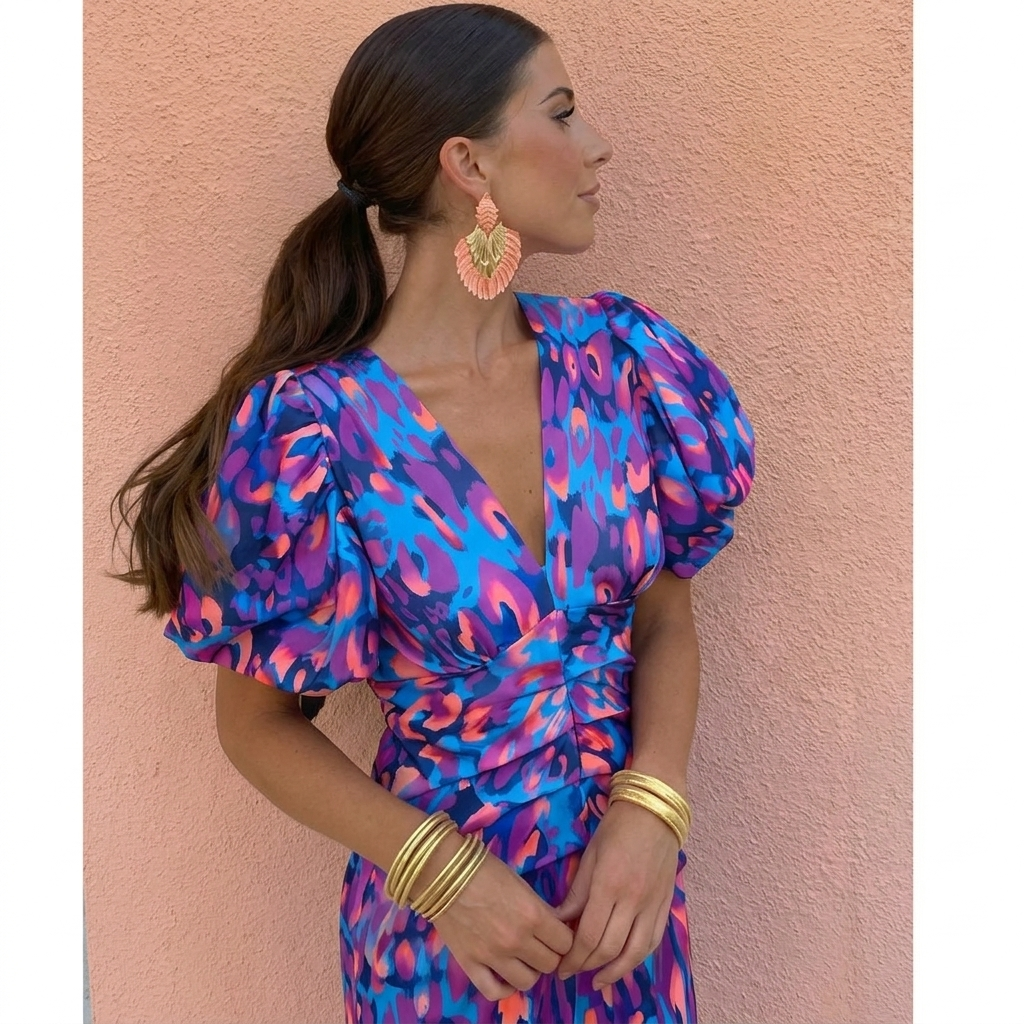 Nellie | Elegant Floral Wrap Dress