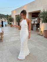 Madeline | Tiered Halter Maxi Dress